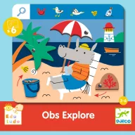   Djeco Fejlesztő játék, megfigyelés - Keress és pörgess, Kaland - Eduludo Obs Explore