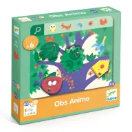   Djeco Fejlesztő játék, megfigyelés - Keress és pörgess, Állatok - Eduludo Obs Animo