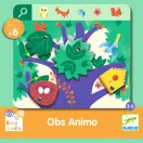 Djeco Eduludo Obs Animo Keress és pörgess állatos megfigyelő játék doboza zöld háttérrel és mókussal