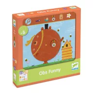   Djeco Fejlesztő játék, megfigyelés - Keress és pörgess, Tréfás - Eduludo Obs Funny