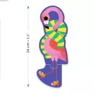 Djeco Dzsungel hangjai trió puzzle huszonnégy centiméter magas flamingó figurája