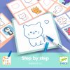 Djeco Rajzolás lépésről lépésre - Állatkölykök - Eduludo Step by step Babies and Co