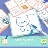   Djeco Rajzolás lépésről lépésre - Állatkölykök - Eduludo Step by step Babies and Co