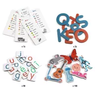   Djeco Fejlesztő játék - Csak Francia nyelvre - Grand coffret Lettres