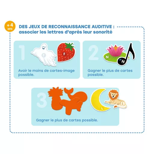 Djeco Fejlesztő játék - Csak Francia nyelvre - Grand coffret Lettres