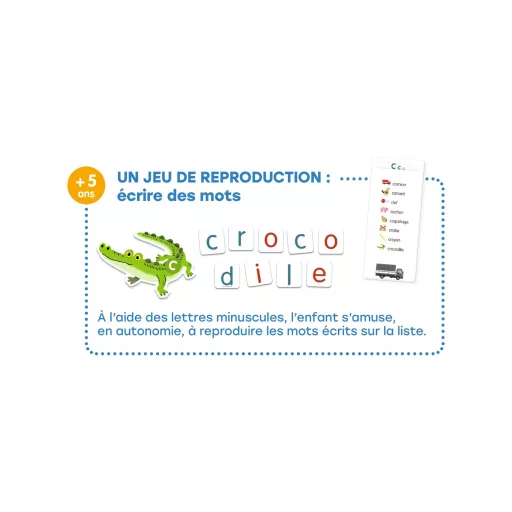 Djeco Fejlesztő játék - Csak Francia nyelvre - Grand coffret Lettres