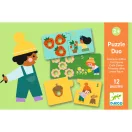 Djeco Számpárosító puzzle dobozának eleje illusztrációkkal és a 12 darabos felirattal