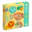 Djeco Társasjáték - 5 az 1-ben, Vadállatok - Wild animals, 5 GAMES