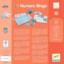 Djeco Numero Bingo számos fejlesztő játék színes játéktáblákkal és kék számkorongokkal