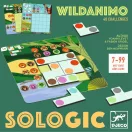 Djeco Wildanimo logikai játék táblája színes korongos elemekkel
