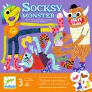 Djeco Socksy Monster társasjáték dobozkép 3-6 éveseknek szóló felirattal
