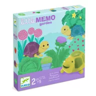 Djeco Little Memo Garden társasjáték illusztrált doboza teknősökkel