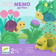 Djeco Little Memo Garden társasjáték illusztrált doboza teknősökkel