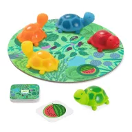 Djeco Little Memo Garden társasjáték illusztrált doboza teknősökkel