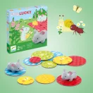 Djeco Little Lucky Egy kis szerencse társasjáték doboza két kedves egérkével és sajttal