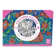 Djeco Blooms művészeti műhely színezőmappa virágos mintákkal