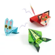 Djeco Origami Ugró állatok kreatív készlet papírfigurákkal