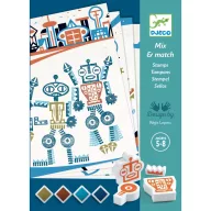 Djeco Kreatív nyomdakészlet idegen robotok mintával 5 éves kortól