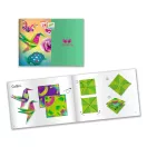 Djeco Origami Trópusokon papírhajtogató készlet színes trópusi mintás papírokkal