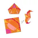 Djeco Origami Tengeri élőlények kreatív szett színes papírokkal és állatfigurákkal