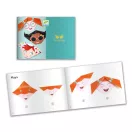 Djeco Origami Kedves arcok kreatív készlet doboza 4-7 éveseknek