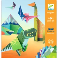 Djeco Origami Dinoszauruszok papírhajtogatós kreatív szett doboza