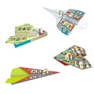 Djeco Origami Repülők kreatív papírhajtogató készlet színes mintás lapokkal