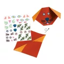 Djeco Origami Állatok kreatív szett színes papírokkal és állatfigurákkal