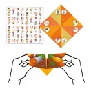 Djeco Origami Sótartó papírhajtogató készlet színes mintákkal