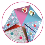 Djeco Origami Jósló papírhajtogatós készlet színes mintákkal gyerekeknek