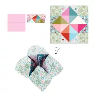 Djeco Origami Jósló papírhajtogatós készlet színes mintákkal gyerekeknek