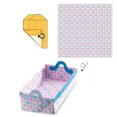 Djeco Origami Doboz hajtogatás készlet színes papírokkal és dobozokkal