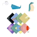 Djeco Origami Sarkkör állatai készlet papírból hajtogatott jegesmedvével és fóka figurákkal