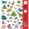 Djeco Dinoszauruszok matricakészlet részletgazdag őslény mintákkal
