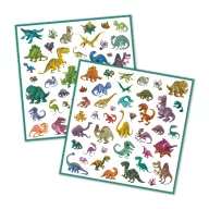 Djeco Dinoszauruszok matricakészlet részletgazdag őslény mintákkal