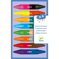   Djeco Zsírkréta készlet - 8 duplavégű zsírkréta - 8 twins crayons