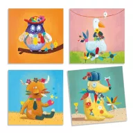   Djeco Matricázó képkészítés - Alkoss állatokat! - Create animals