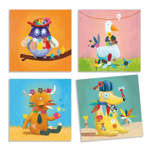 Djeco Matricázó képkészítés - Alkoss állatokat! - Create animals