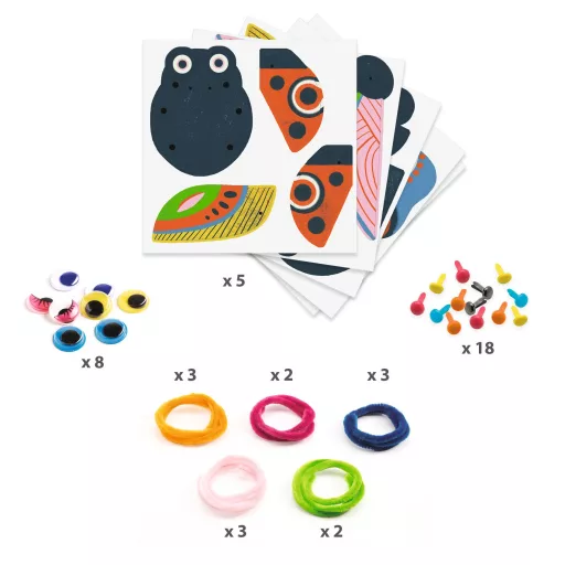 Djeco Fűzős játék - MegLepkés - Yarn bugs