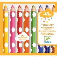   Djeco Színesceruza készlet piciknek - 8 szín - 8 colouring pencils for little ones