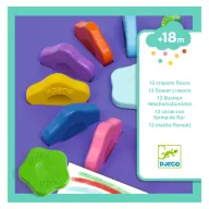   Djeco Marokkréta - 12 színű vírág - 12 flower crayons for toddlers