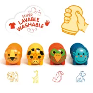   Djeco Nyomdakészlet - Szafari - Stamps for little ones - Safari animals