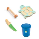Djeco Myplastijungle gyurmaformázó készlet nyújtófával és formázókkal kisgyermekeknek