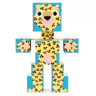   DJECO Építőjáték - Kockatestű állatos építő - Totem cubes Animo