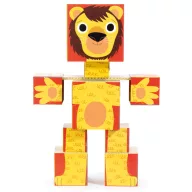   DJECO Építőjáték - Kockatestű állatos építő - Totem cubes Animo