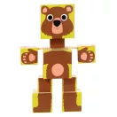 Djeco Totem Cubes Animo állatos építőjáték keménykarton kockákkal
