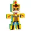 DJECO Építőjáték - Kockatestű állatos építő - Totem cubes Rigolo