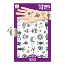 Djeco Wicca tetováló matricák színes, varázslatos mintákkal gyerekeknek
