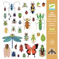 Djeco Microcosmos Rovarok és bogarak matrica szett színes illusztrációkkal