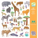 Djeco Afrika Kenya matricák szafari állatokkal és tájképi elemekkel